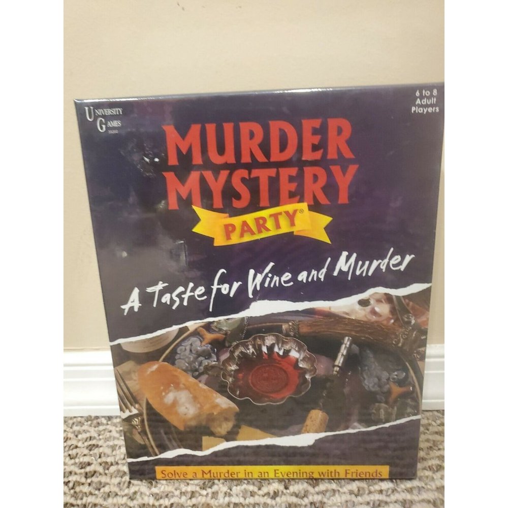 Murder Mystery Party: A Taste for Wine and Murder (University Games) New Sealed